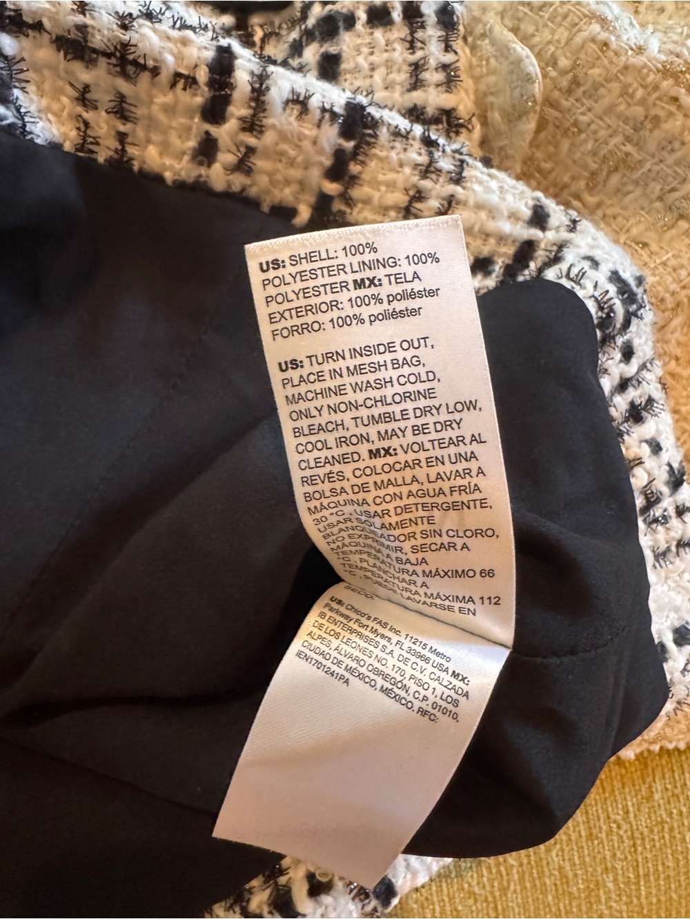 White House Black Market Black & Cream Tweed Bustier Duo - Picture 11 of 11